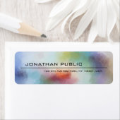 Moderne, kleurrijke Abstracte Art elegante Sjabloo Etiket (Insitu)