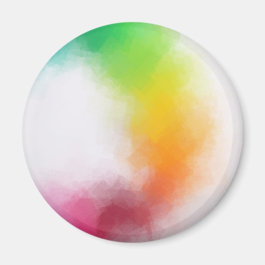 Moderne, kleurrijke Abstracte Art elegante Sjabloo Magneet (Voorkant)