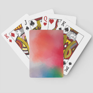 Moderne, kleurrijke Abstracte Art elegante Sjabloo Pokerkaarten