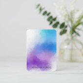 Moderne, kleurrijke Abstracte Art elegante Sjabloo Visitekaartje (Staand voorkant)