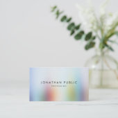 Moderne, kleurrijke Abstracte art elegante Sjabloo Visitekaartje (Staand voorkant)