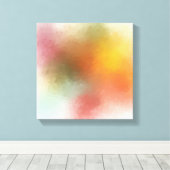 Moderne, kleurrijke Abstracte Art Red Yellow Blue Canvas Afdruk (Insitu (Houten vloer))