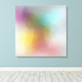 Moderne, kleurrijke Abstracte Art Red Yellow Blue Canvas Afdruk (Insitu (Houten vloer))