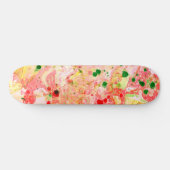 Moderne, kleurrijke Abstracte Art-Sjabloon Persoonlijk Skateboard (Horizontaal)
