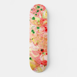 Moderne, kleurrijke Abstracte Art-Sjabloon Persoonlijk Skateboard