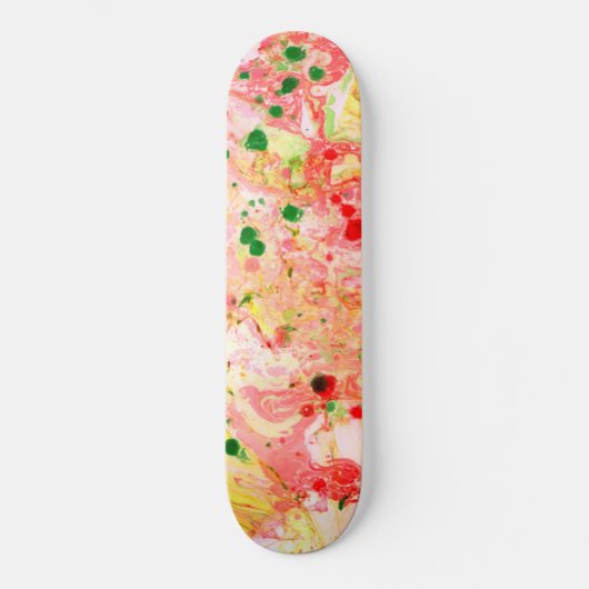 Moderne, kleurrijke Abstracte Art-Sjabloon Persoonlijk Skateboard (Voorkant)