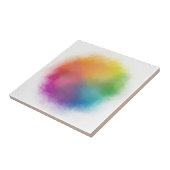 Moderne, kleurrijke Abstracte Art Sjabloon Trendy Tegeltje (Zijkant)