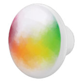 Moderne, kleurrijke Abstracte Art Trendy Sjabloon Keramische Knop (Rechts)