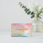 Moderne, kleurrijke Abstracte Art Trendy Sjabloon Visitekaartje (Staand voorkant)