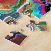 Moderne, kleurrijke Abstracte artistieke patronen Legpuzzel (Zijkant)