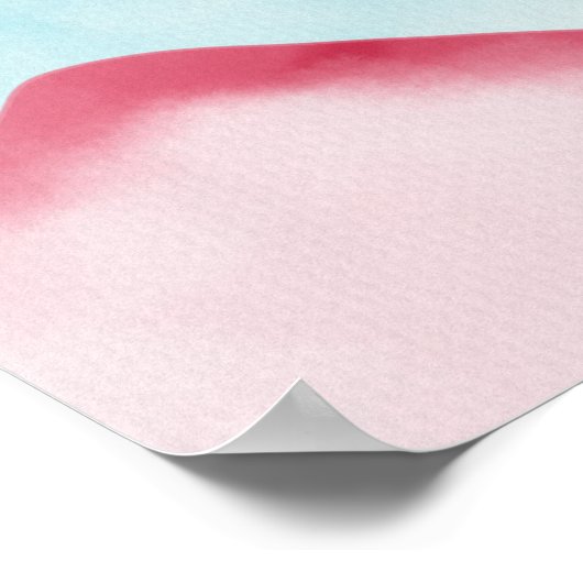 Moderne Kleurrijke Abstracte Bergen Poster (Hoek)