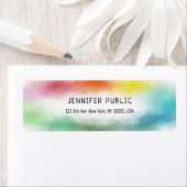 Moderne, kleurrijke Abstracte Elegant Trendy Sjabl Etiket (Insitu)