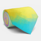Moderne, kleurrijke Abstracte Elegant Trendy Sjabl Stropdas (Opgerold)