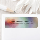 Moderne, kleurrijke Abstracte elegante Sjabloon op Etiket (Insitu)