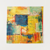 Moderne Kleurrijke Abstracte Expressie Wandkleed (Voorkant)