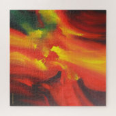 Moderne kleurrijke Abstracte expressionistische sc Legpuzzel (Horizontaal)