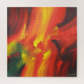 Moderne kleurrijke Abstracte expressionistische sc Legpuzzel (Verticaal)