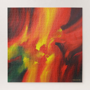 Moderne kleurrijke Abstracte expressionistische sc Legpuzzel