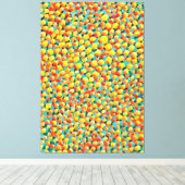 Moderne, kleurrijke Abstracte geometrische ballonv Canvas Afdruk (Insitu (Houten vloer))