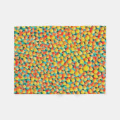 Moderne, kleurrijke Abstracte geometrische ballonv Fleece Deken (Voorkant (Horizontaal))