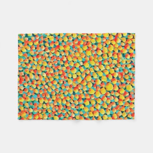 Moderne, kleurrijke Abstracte geometrische ballonv Fleece Deken (Voorkant (Horizontaal))