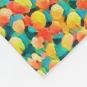 Moderne, kleurrijke Abstracte geometrische ballonv Fleece Deken (Hoek)