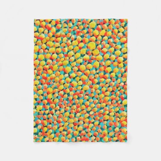 Moderne, kleurrijke Abstracte geometrische ballonv Fleece Deken (Voorkant)