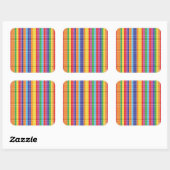 Moderne Kleurrijke Abstracte Geometrische Sticker (Vel)