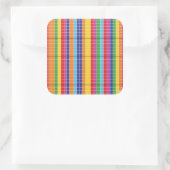 Moderne Kleurrijke Abstracte Geometrische Sticker (Tas)