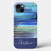 Moderne, kleurrijke Abstracte glitter Sparkle Case-Mate iPhone Case (Achterkant)