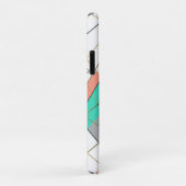 Moderne, kleurrijke Abstracte gouden geometrische Case-Mate iPhone Case (Achterkant/rechts)
