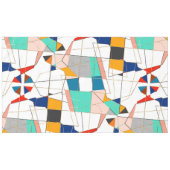 Moderne, kleurrijke Abstracte gouden geometrische Tafelkleed (Voorkant (Horizontaal))
