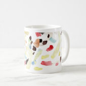 Moderne kleurrijke Abstracte koffie Mok (Voorkant rechts)