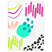 Moderne, kleurrijke abstracte kunst. klembord (Achterkant)