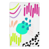 Moderne, kleurrijke abstracte kunst. mini klembord (Achterkant)