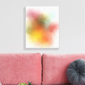 Moderne, kleurrijke Abstracte kunst Rood Roze Blau Canvas Afdruk (Insitu (Woonkamer))
