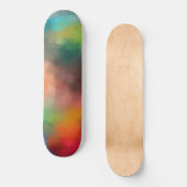 Moderne, kleurrijke Abstracte kunst roze rood blau Persoonlijk Skateboard (Voorkant)