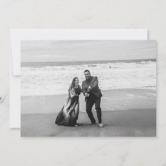 Moderne kleurrijke abstracte kunst Save the Date (Achterkant)