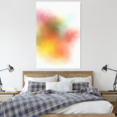 Moderne, kleurrijke Abstracte kunst Trendy Paars G Canvas Afdruk (Insitu (Slaapkamer))