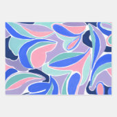 Moderne, kleurrijke Abstracte kunstharpingpapierbl Inpakpapier Vel (Voorkant 3)