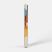 Moderne, kleurrijke Abstracte kunstlijnen Samsung Galaxy Hoesje (Rechterkant)