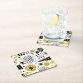 Moderne kleurrijke Abstracte kunstvormen Kartonnen Onderzetters (Insitu)