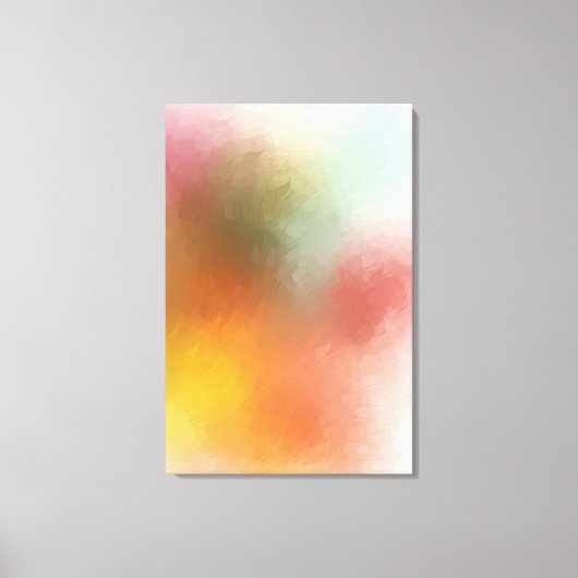 Moderne Kleurrijke Abstracte Kunstwerk Trendy Stij Canvas Afdruk (Voorkant)