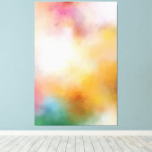 Moderne, kleurrijke Abstracte kunstwerken Rood Gee Canvas Afdruk (Insitu (Houten vloer))