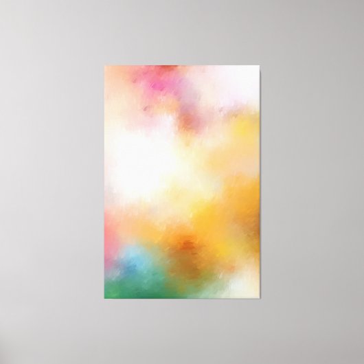 Moderne, kleurrijke Abstracte kunstwerken Rood Gee Canvas Afdruk (Voorkant)