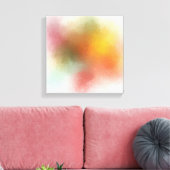 Moderne, kleurrijke Abstracte kunstwerken Rood Gee Canvas Afdruk (Insitu (Woonkamer))