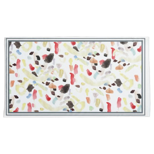 Moderne kleurrijke Abstracte kussensloop Sham Set (Voorkant-Rechts)