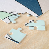 Moderne, kleurrijke Abstracte lijn Art Design Legpuzzel (Zijkant)