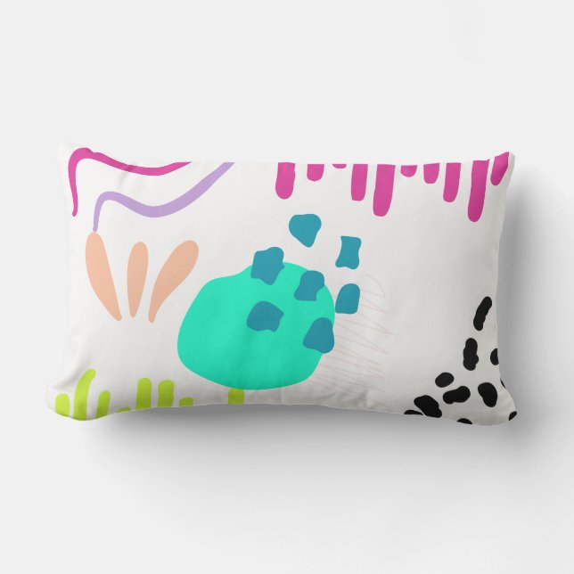 Moderne kleurrijke Abstracte motieven. Buitenkussen (Voorkant)