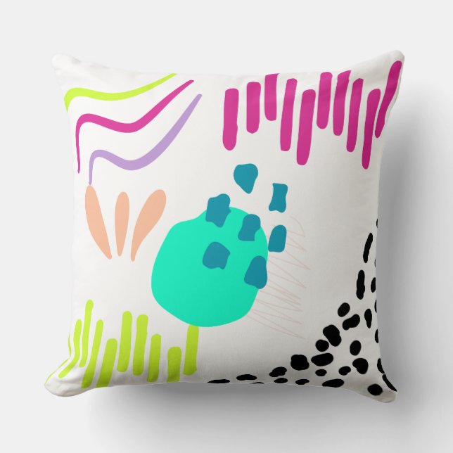 Moderne kleurrijke Abstracte motieven. Kussen (Voorkant)